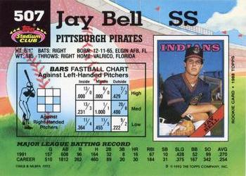 1992 Stadium Club #507 Jay Bell Back