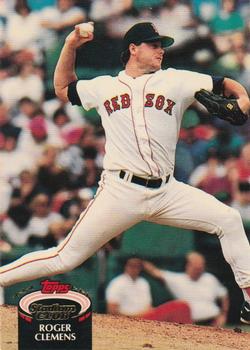 1992 Stadium Club #80 Roger Clemens Front