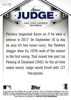 2019 Topps - Aaron Judge Star Player Highlights #AJ-20 Aaron Judge Back