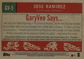 2019 Topps - Gary Vee's Top Entrepreneurs in Baseball #GV-5 Jose Ramirez Back