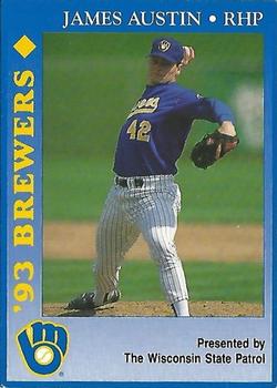 1993 Milwaukee Brewers Police - Wisconsin State Patrol #NNO James Austin Front