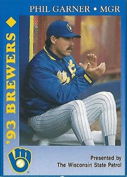 1993 Milwaukee Brewers Police - Wisconsin State Patrol #NNO Phil Garner Front