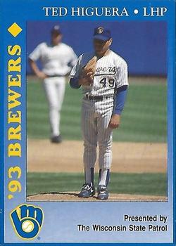 1993 Milwaukee Brewers Police - Wisconsin State Patrol #NNO Ted Higuera Front