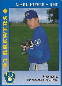 1993 Milwaukee Brewers Police - Wisconsin State Patrol #NNO Mark Kiefer Front