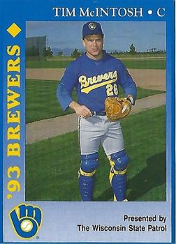 1993 Milwaukee Brewers Police - Wisconsin State Patrol #NNO Tim McIntosh Front
