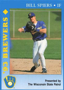 1993 Milwaukee Brewers Police - Wisconsin State Patrol #NNO Bill Spiers Front