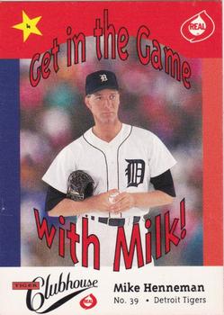 1990 Real Dairy Mike Henneman #4 Mike Henneman Front