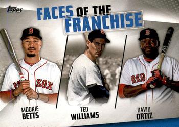 2019 Topps - Faces of the Franchise #FOF-5 Mookie Betts / Ted Williams / David Ortiz Front