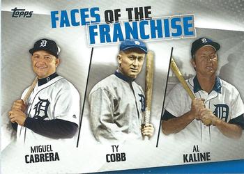 2019 Topps - Faces of the Franchise #FOF-11 Miguel Cabrera / Ty Cobb / Al Kaline Front