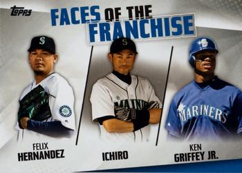 2019 Topps - Faces of the Franchise #FOF-26 Felix Hernandez / Ichiro / Ken Griffey Jr. Front
