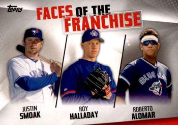 2019 Topps - Faces of the Franchise #FOF-28 Justin Smoak / Roy Halladay / Roberto Alomar Front