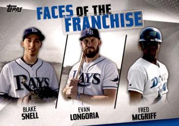 2019 Topps - Faces of the Franchise #FOF-30 Blake Snell / Evan Longoria / Fred McGriff Front