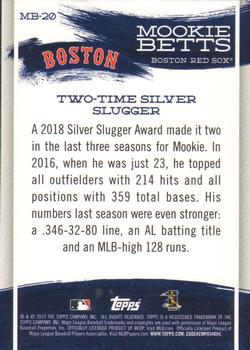 2019 Topps - Mookie Betts Star Player Highlights #MB-20 Mookie Betts Back