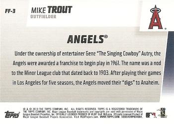 2019 Topps - Franchise Feats #FF-3 Mike Trout Back