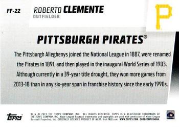 2019 Topps - Franchise Feats #FF-22 Roberto Clemente Back