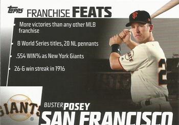 2019 Topps - Franchise Feats #FF-24 Buster Posey Front