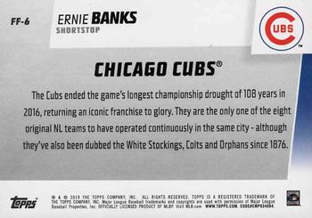 2019 Topps - Franchise Feats Blue #FF-6 Ernie Banks Back