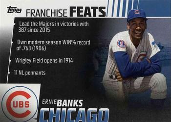2019 Topps - Franchise Feats Blue #FF-6 Ernie Banks Front