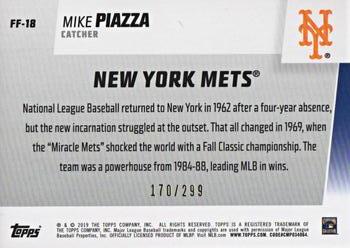 2019 Topps - Franchise Feats Black #FF-18 Mike Piazza Back