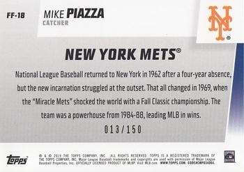 2019 Topps - Franchise Feats 150th Anniversary #FF-18 Mike Piazza Back
