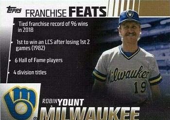 2019 Topps - Franchise Feats Gold #FF-16 Robin Yount Front