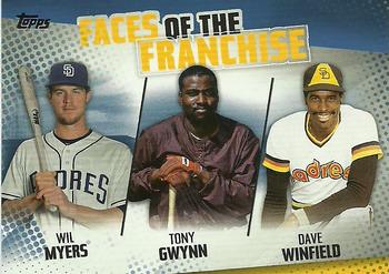 2019 Topps - Faces of the Franchise Blue #FOF-23 Dave Winfield / Wil Myers / Tony Gwynn Front