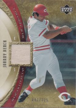 2005 Upper Deck Artifacts - MLB Apparel #MLB-BE Johnny Bench Front