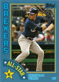 2019 Topps - 1984 Topps Baseball 35th Anniversary All-Stars Blue #84AS-CY Christian Yelich Front
