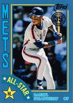 2019 Topps - 1984 Topps Baseball 35th Anniversary All-Stars Blue #84AS-DS Darryl Strawberry Front