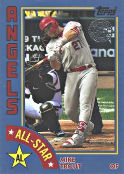 2019 Topps - 1984 Topps Baseball 35th Anniversary All-Stars Blue #84AS-MT Mike Trout Front