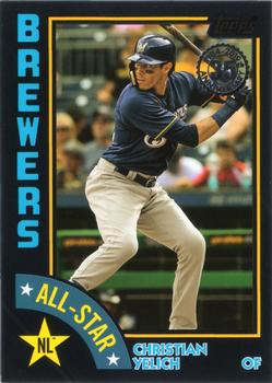 2019 Topps - 1984 Topps Baseball 35th Anniversary All-Stars Black #84AS-CY Christian Yelich Front