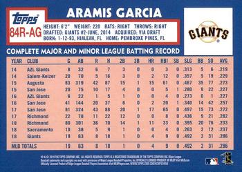 2019 Topps - 1984 Topps Baseball 35th Anniversary Rookies #84R-AG Aramis Garcia Back