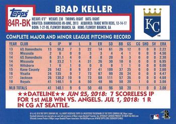 2019 Topps - 1984 Topps Baseball 35th Anniversary Rookies #84R-BK Brad Keller Back