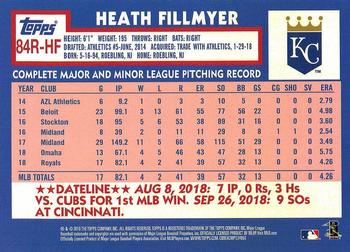 2019 Topps - 1984 Topps Baseball 35th Anniversary Rookies #84R-HF Heath Fillmyer Back