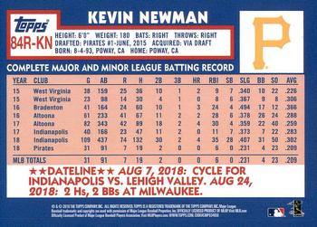 2019 Topps - 1984 Topps Baseball 35th Anniversary Rookies #84R-KN Kevin Newman Back