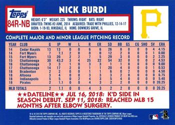 2019 Topps - 1984 Topps Baseball 35th Anniversary Rookies #84R-NB Nick Burdi Back