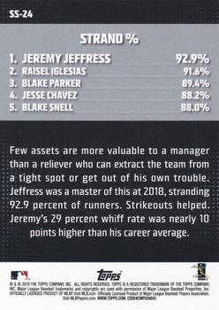 2019 Topps - Significant Statistics Blue #SS-24 Jeremy Jeffress Back
