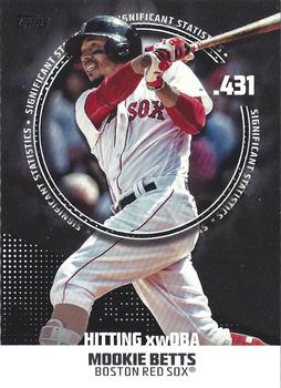 2019 Topps - Significant Statistics Black #SS-10 Mookie Betts Front