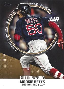 2019 Topps - Significant Statistics Gold #SS-9 Mookie Betts Front