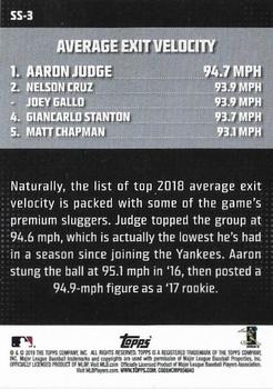 2019 Topps - Significant Statistics #SS-3 Aaron Judge Back