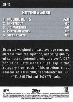 2019 Topps - Significant Statistics #SS-10 Mookie Betts Back