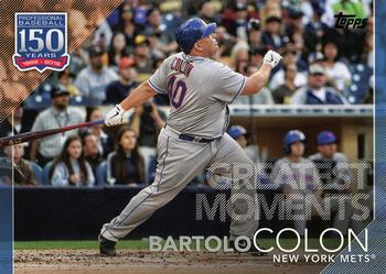 2019 Topps - 150 Years of Professional Baseball - Greatest Moments Blue #GM-9 Bartolo Colon Front