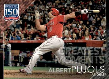 2019 Topps - 150 Years of Professional Baseball - Greatest Moments Black #GM-17 Albert Pujols Front