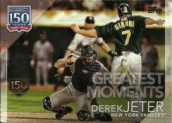 2019 Topps - 150 Years of Professional Baseball - Greatest Moments 150th Anniversary #GM-8 Derek Jeter Front