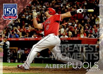 2019 Topps - 150 Years of Professional Baseball - Greatest Moments 150th Anniversary #GM-17 Albert Pujols Front