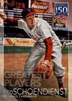 2019 Topps - 150 Years of Professional Baseball - Greatest Players #GP-41 Red Schoendienst Front