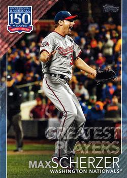 2019 Topps - 150 Years of Professional Baseball - Greatest Players Blue #GP-1 Max Scherzer Front