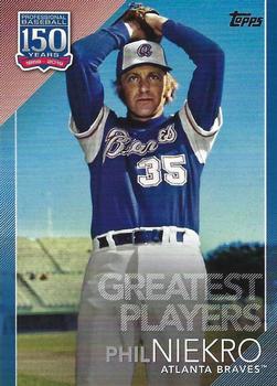 2019 Topps - 150 Years of Professional Baseball - Greatest Players Blue #GP-40 Phil Niekro Front