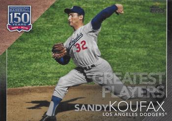 2019 Topps - 150 Years of Professional Baseball - Greatest Players Black #GP-10 Sandy Koufax Front