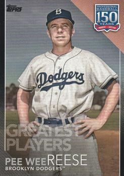 2019 Topps - 150 Years of Professional Baseball - Greatest Players Black #GP-27 Pee Wee Reese Front